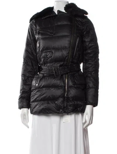 Pre-owned Ralph Lauren Nylon Fur Jacket In Gray