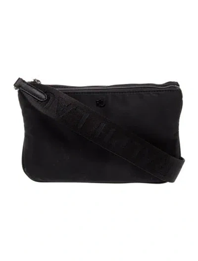 Pre-owned Ralph Lauren Nylon Messenger Bag In Black