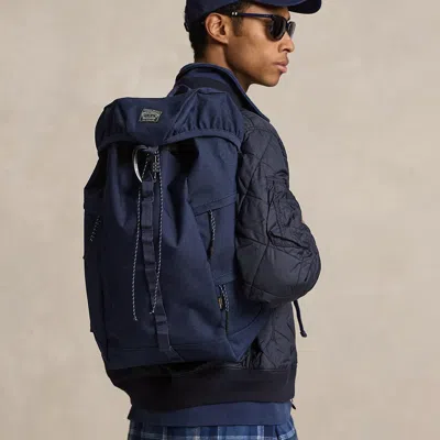 Ralph Lauren Nylon Oxford Outdoor Backpack In Blue