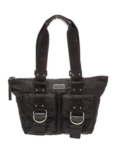 Pre-owned Ralph Lauren Nylon Shoulder Bag In Black