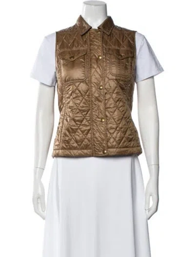 Pre-owned Ralph Lauren Nylon Vest In Brown