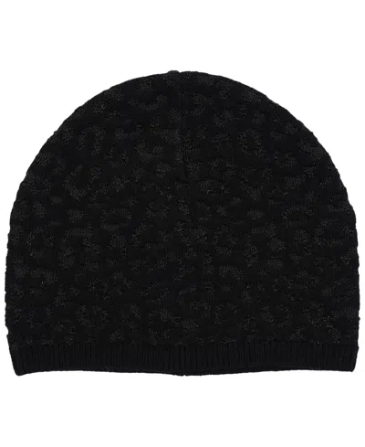Ralph Lauren Ocelot Knit Hat In Black