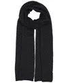 Ralph Lauren Ocelot Knit Scarf In Black