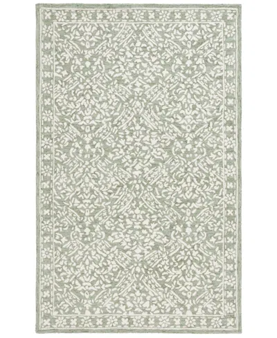 Ralph Lauren Olivier Lrl6935w 2'6"x4' Area Rug In Green