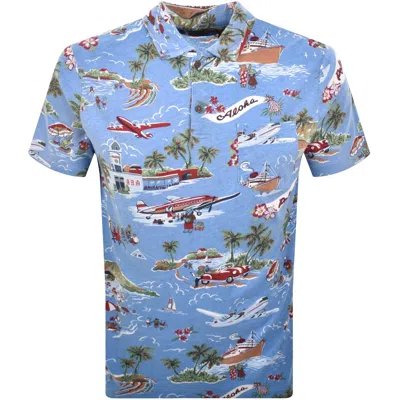 Ralph Lauren On Holiday Print Polo Blue