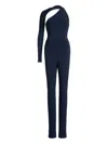 Ralph Lauren One-shoulder Cutout-detail Jumpsuit In Blue