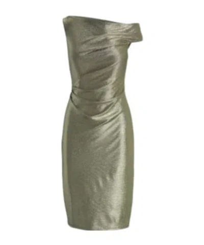 Ralph Lauren One Shoulder Midi Dress