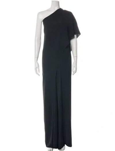 Pre-owned Ralph Lauren One-shoulder Jumpsuit W/ Tags In Black