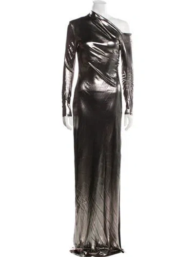 Pre-owned Ralph Lauren One-shoulder Long Dress In Multi