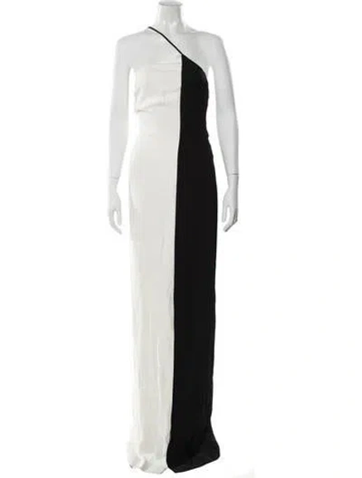 Pre-owned Ralph Lauren One-shoulder Long Dress In Multi