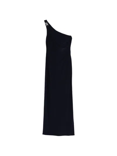 Ralph Lauren One-shoulder Maxi Dress In Blue