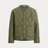 Ralph Lauren Onion-quilted Jacquard Jacket In Green