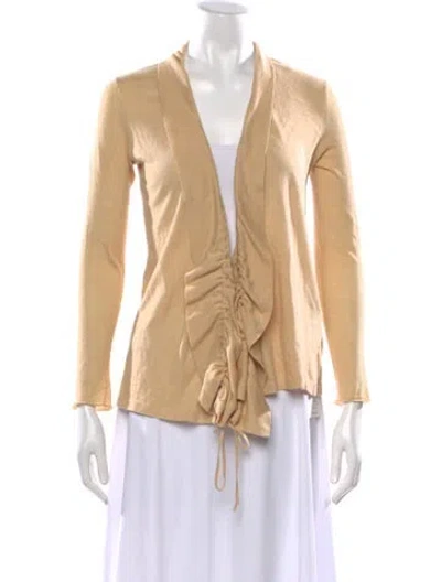 Pre-owned Ralph Lauren Open Front Sweater In Neutrals