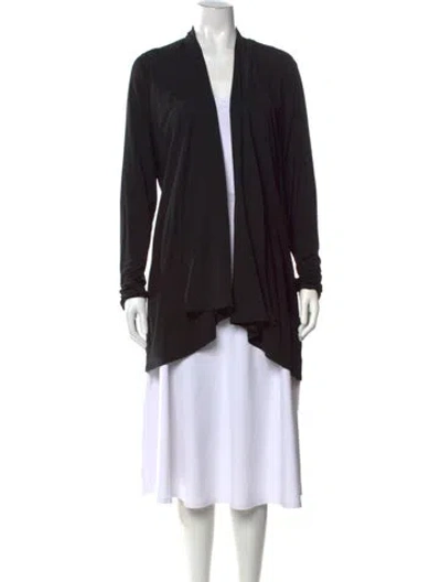 Pre-owned Ralph Lauren Open Front Sweater W/ Tags In Black