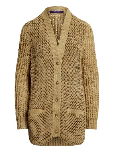 RALPH LAUREN OPEN-KNIT CARDIGAN