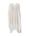 Ralph Lauren Open Knit Ruana In Cream