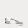 Ralph Lauren Open Masters Suede-paneled Sneaker In Gray