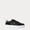 Ralph Lauren Open Masters Suede-paneled Sneaker In Multi