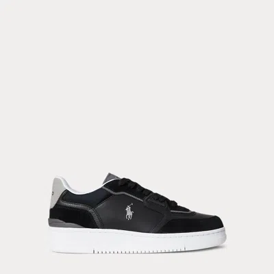 Ralph Lauren Open Masters Suede-paneled Sneaker In Multi
