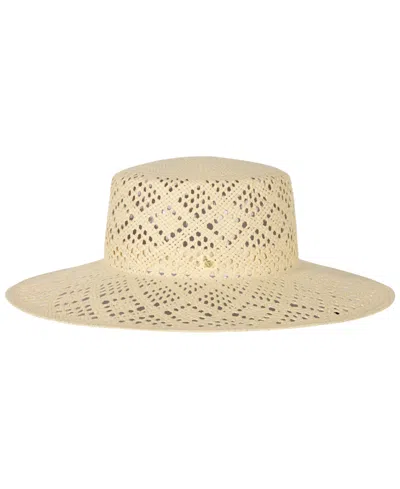 Ralph Lauren Open Raffia Sun Hat In Brown