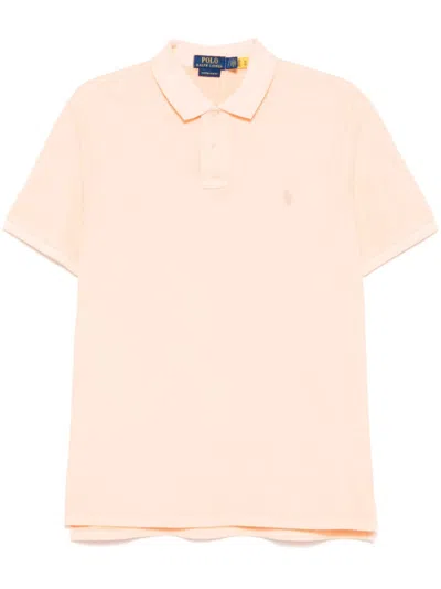 Ralph Lauren Orange Embroidered Logo Polo