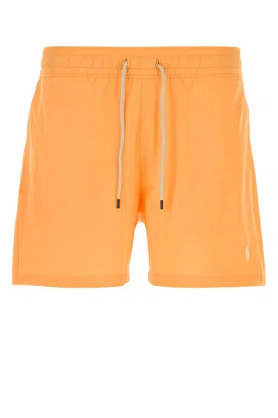 Ralph Lauren Orange Slim Fit Swim Shorts