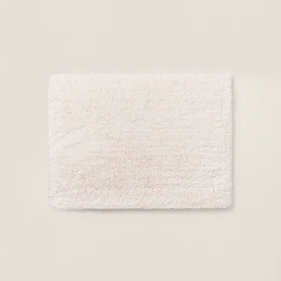 Ralph Lauren Organic Cotton Dawson Bath Rug In White