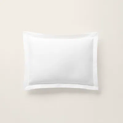Ralph Lauren Organic Cotton Sateen Border Pillow In Studio White