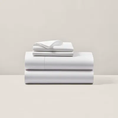Ralph Lauren Organic Cotton Sateen Sheeting In Studio White