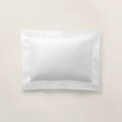 Ralph Lauren Organic Cotton Tuxedo Pleat Sham In White