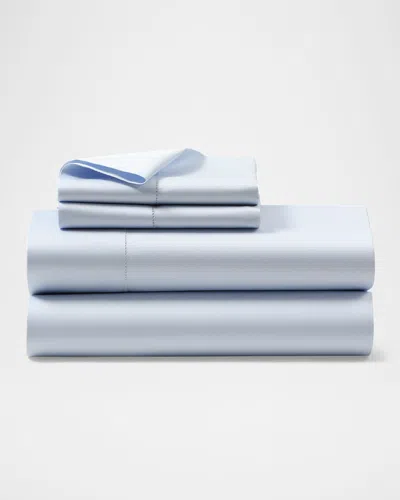 Polo Ralph Lauren Organic Sateen King Flat Sheet In Blue Hyacinth