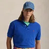 Polo Ralph Lauren Original Fit Mesh Polo Shirt In Blue Saturn