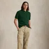 Ralph Lauren Original Fit Mesh Polo Shirt In Green