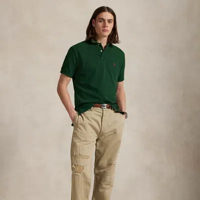 Ralph Lauren Original Fit Mesh Polo Shirt In Green