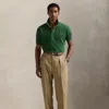 Ralph Lauren Original Fit Mesh Polo Shirt In Washed Forest