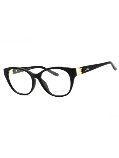 Ralph Lauren Oval Designer Eyeglasses For Women In Black