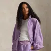 Ralph Lauren Overlay Windbreaker In Purple