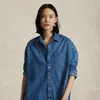 Ralph Lauren Oversize Denim Shirt In Blue