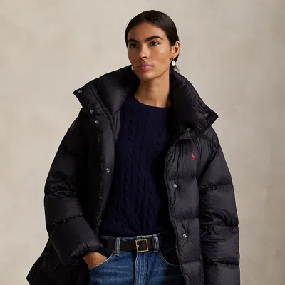 Ralph Lauren Oversize Down Puffer Jacket In Black