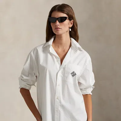 Ralph Lauren Oversize Fit Logo Cotton Shirt