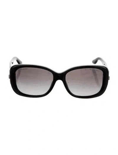 Pre-owned Ralph Lauren Oversize Gradient Sunglasses In Black