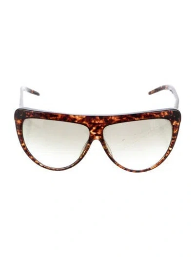 Pre-owned Ralph Lauren Oversize Gradient Sunglasses In Brown