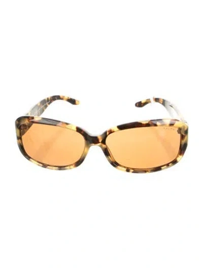 Pre-owned Ralph Lauren Oversize Tinted Sunglasses In Brown