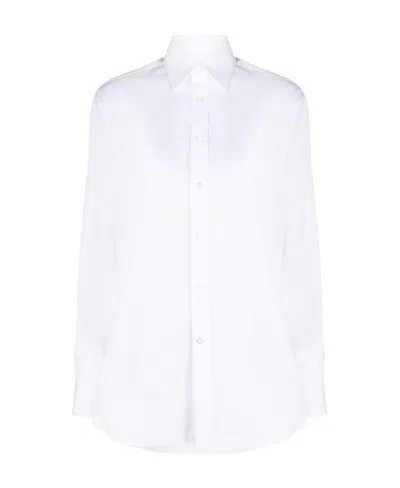 Polo Ralph Lauren Oversized Long-sleeve Shirt In White