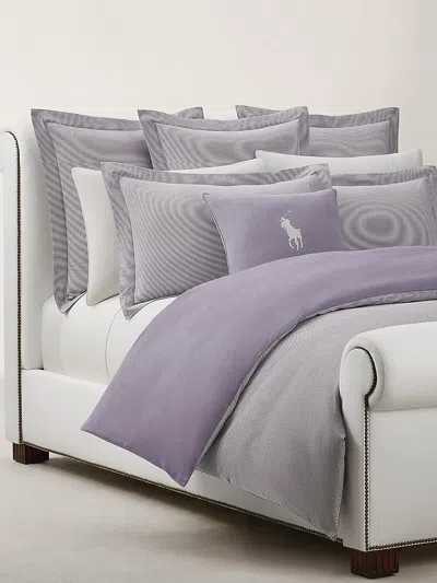 Ralph Lauren Oxford Duvet Cover In Purple - Chalet