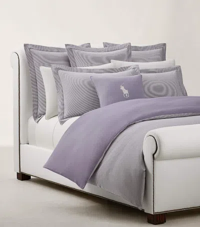 Ralph Lauren Oxford Chalet Pillowcase In Purple