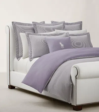 Ralph Lauren Oxford Chalet Super King Duvet Cover In Purple