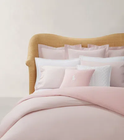 Polo Ralph Lauren Oxford Double Fitted Sheet In Pink