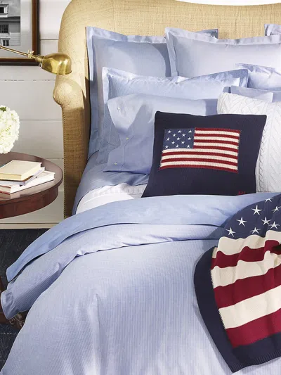Ralph Lauren Oxford Duvet Cover In Blue