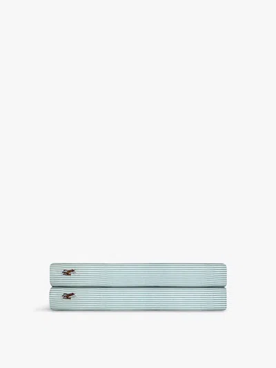 Ralph Lauren Oxford Flat Sheet Collection In Green
